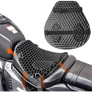 Cojín De Gel Asiento Moto Universal Con Absorción De Golpes