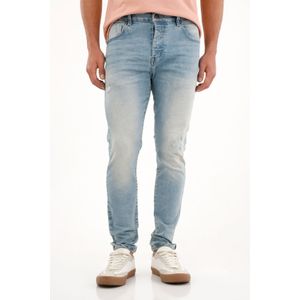 Jean azul Súper Skinny con rotos para hombre