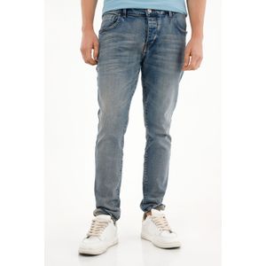Jean Skinny tiro medio azul para hombre