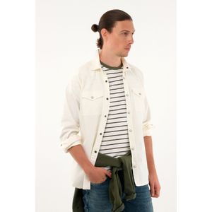 Camisa crudo manga larga para hombre