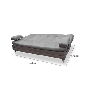 SOFA CAMA COOPER LINO GRIS OSCURO