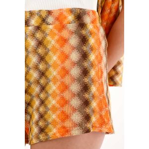 Bermuda con pretina elástica tejida para mujer