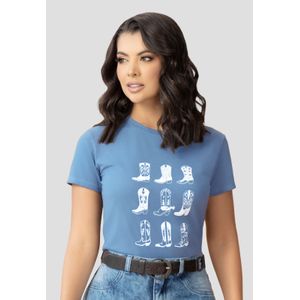 Camiseta Mujer Azul Indigo Mp 106986