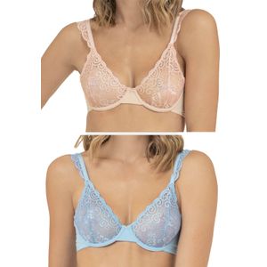 Bralette Paq X2 Mujer Multicolor Fi 32858