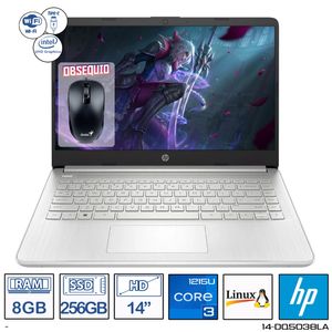 Computador Portatil Hp 14-dq5038la Core i3-1215U Ram 8GB 256GB HD 14