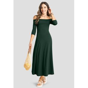 Vestido Largo Mujer Verde Pino Rutta 104163