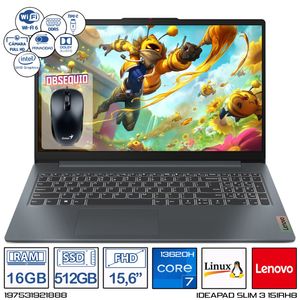 Computador Portatil Lenovo Intel Core i7-13620H  Ram 16GB - 512GB 15,6 + Antivirus