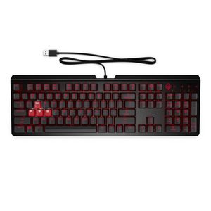Teclado HP Alam Encoder Gaming Negro y Rojo