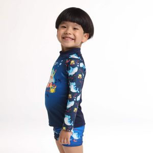 Camiseta Manga Larga Sunshine Sharky Splash Bebé Masculino