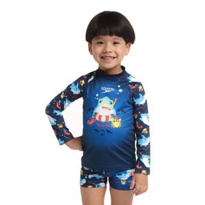 Camiseta Manga Larga Sunshine Sharky Splash Bebé Masculino
