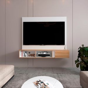 Panel TV 65'' Dassel 132X150X29 RTA Blanco Fresno