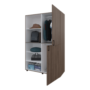 Closet Eco 120 184X120X46 RTA Milan + Blanco ZF