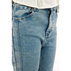 Jean Jegging azul de bota asimétrica para niña