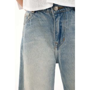 Jean Wide Leg tono azul medio para niña