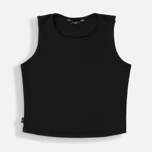 Camiseta Manga Sisa Color Negro Para Mujer
