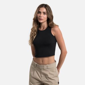 Camiseta Manga Sisa Color Negro Para Mujer