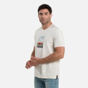 Camiseta Premium Manga Corta Color Whitecap Gray Para Hombre
