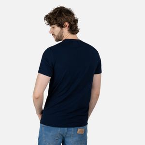 Camiseta Premium Manga Corta Color Azul Oscuro Para Hombre