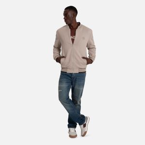 Chaqueta Bomber Color Arena Para Hombre