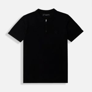 Polo Manga Corta Color Negro Para Hombre
