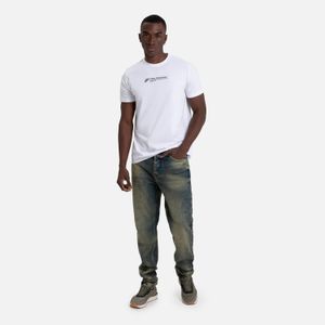 Camiseta Estampado Localizado Color Blanco Para Hombre