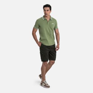 Bermuda Cargo Color Verde Militar Para Hombre