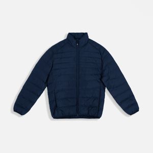 Chaqueta Acolchada Color Azul Oscuro Para Hombre