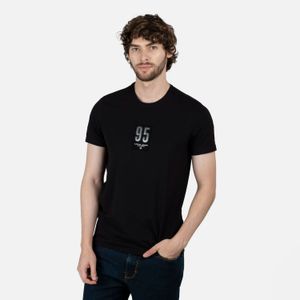 Camiseta Premium Manga Corta Color Negro Para Hombre