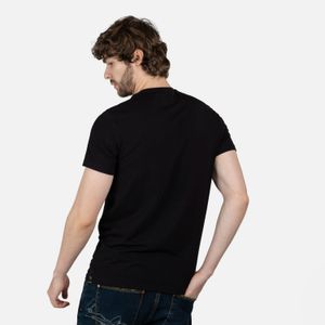 Camiseta Premium Manga Corta Color Negro Para Hombre
