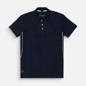 Polo Manga Corta Color Azul Oscuro Para Hombre