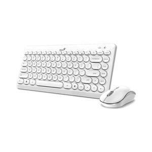 Combo teclado + mouse Genius LuxeMate Q8000 inalambrico Blanco