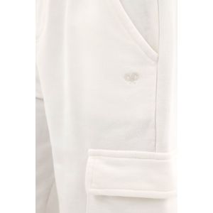 Pantalón jogger con bolsillos cargo crudo para niña