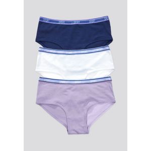 Cachetero Paq X3 Infantil Azul Oscuro/Blanco/Lila FI 87474