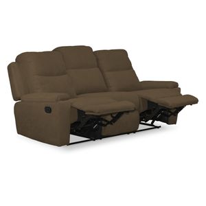 Sofá Reclinable Elite Living Marsella 100x 201x100 3P Chocolate