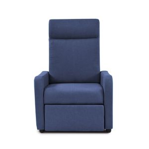 Reclinable Elite Living Push Praxis 95x70x90 Tela Azul