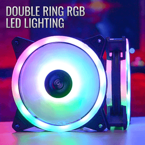 Ventilador Fan Cooler 120mm. Caja Pc Gamer / Luz Led Rainbow