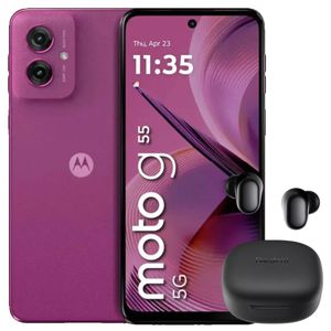 Celular Motorola Moto G55 5G 256GB /8GB Pink + Buds 6 Play Blk