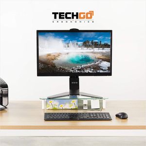 Base / Mesa 2 Niveles Para Portátil, Monitor, Pc, Techgo Bma-12