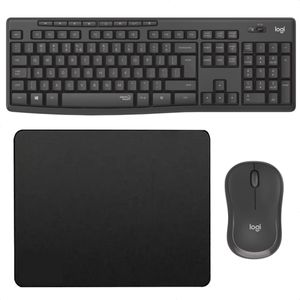 Combo Inalámbrico Logitech Mk295 + Pad Mouse Small 25x21cm