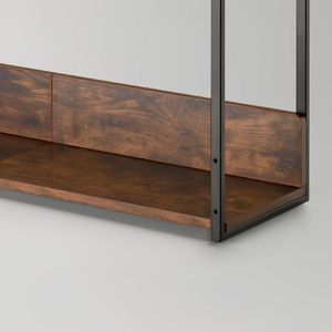Estante Inferior Madera Para Escritorio Techgo BDS-1 Rústico