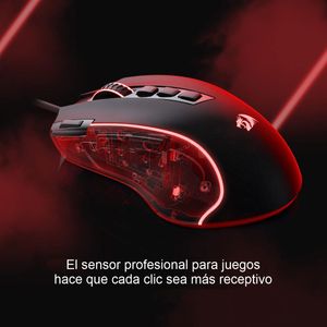 Mouse Gamer Redragon M612-RGB Predator, 8000dpi, 11 Botones