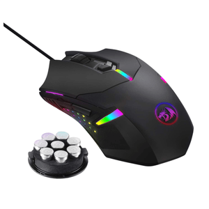 Mouse Gamer Redragon M601-RGB Centrophorus, 7200dpi, 8 Pesas