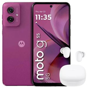 Celular Motorola Moto G55 5G 256GB /8GB Pink + Buds 6 Play Wht