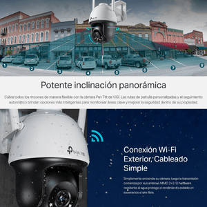 Cámara IP Wifi Exterior Robótica 4MP Tp-link Vigi C540-W + Micro SD 64GB