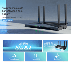Router TP-Link Archer AX53 WiFi 6 Gigabit Dual Band AX3000