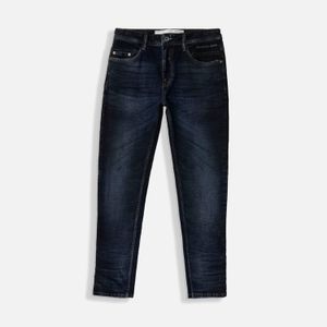 Jean Slim Color Azul Oscuro Para Hombre