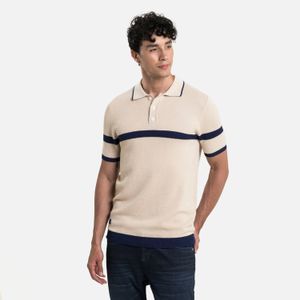 Polo Manga Corta Color Ivory Para Hombre