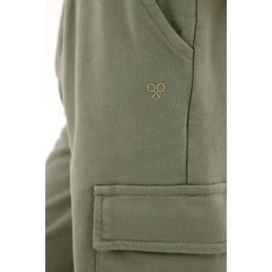 Pantalón jogger con bolsillos cargo verde para niña