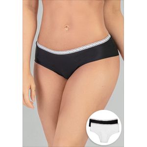 Cachetero Paq X2 Mujer Negro/Blanco FI 16965