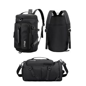 Morral Para Viaje Bolso Deportivo Multifuncional Vertical Negro